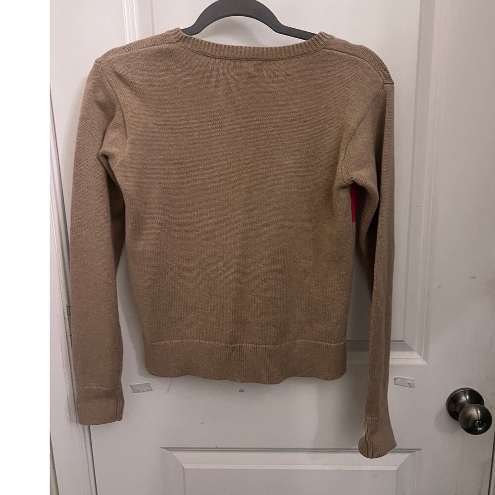 Polo Ralph Lauren Varsity Intarsia Logo Knit Sweater Girls XL(16) Preppy Classic - Picture 3 of 7